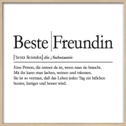Clearance PRO ART Gerahmtes Bild BESTE FREUNDIN