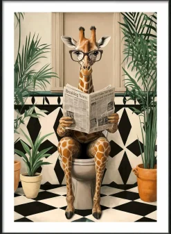 Sale PRO ART Gerahmtes Bild LUSTIGE GIRAFFE
