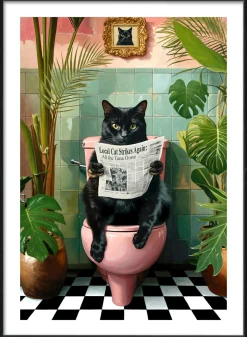 Outlet PRO ART Gerahmtes Bild LUSTIGE KATZE