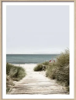 Best PRO ART Gerahmtes Bild NORDIC BEACH