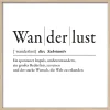 Hot PRO ART Gerahmtes Bild WANDERLUST