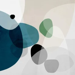 Best PRO ART Glasbild ABSTRACT SHAPES II