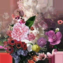 PRO ART Glasbild BAROQUE FLOWERMIX II
