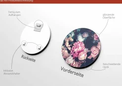 PRO ART Glasbild BAROQUE FLOWERS IV