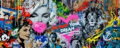 PRO ART Glasbild GRAFFITI MARYLIN
