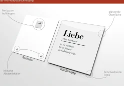 PRO ART Glasbild LIEBE