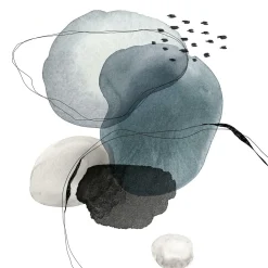 PRO ART Glasbild LINE AND SHAPES IV