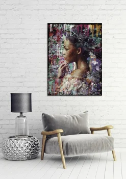 Sonstige Glasbild SCHÖNE IM FARBENREGEN