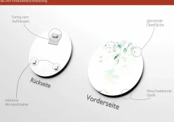 PRO ART Glasbild WATERCOLOURED LEAVES