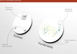 Sale PRO ART Glasbild WATERCOLOURED LEAVES