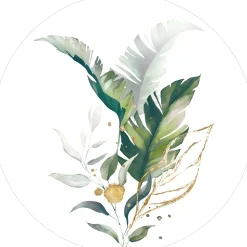 Clearance PRO ART Glasbild WATERCOLOURED PALM