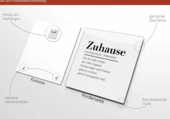 Outlet PRO ART Glasbild ZUHAUSE II