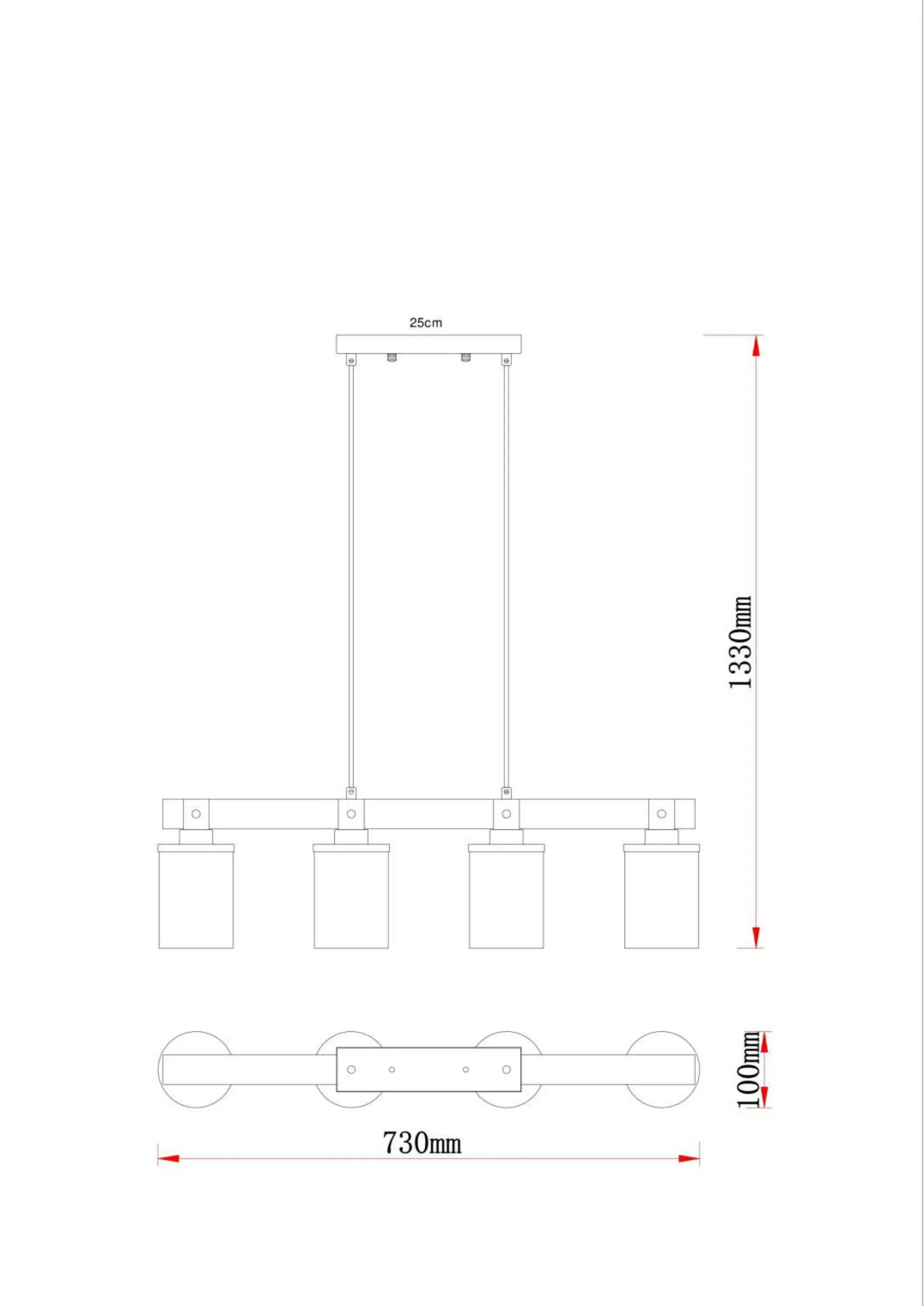 Sale GLOBO Lighting Hängeleuchte LILA
