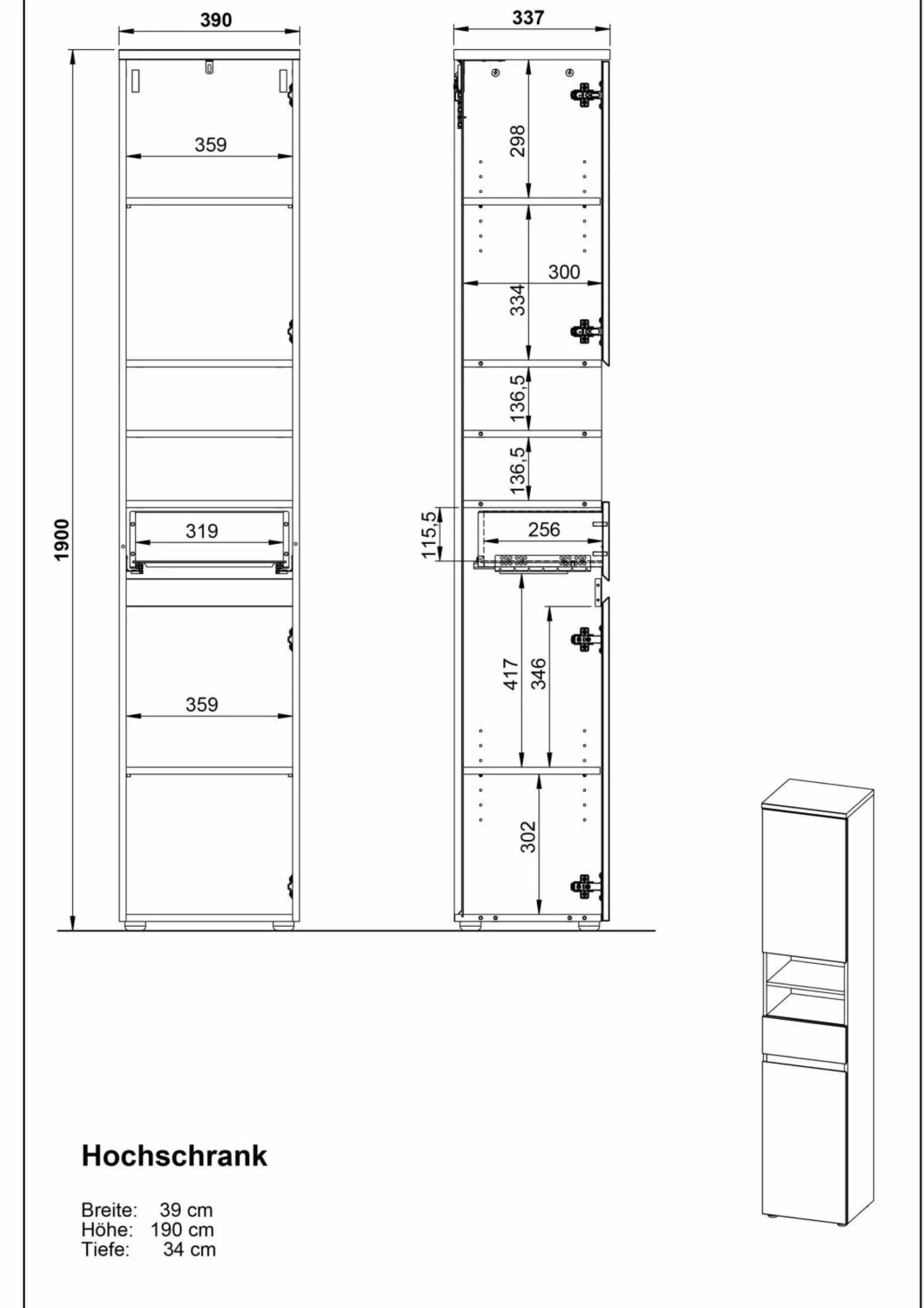 vito Hochschrank MAYOR