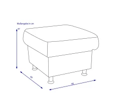Outlet SYSTEMPOLSTER Hocker DAKOTA