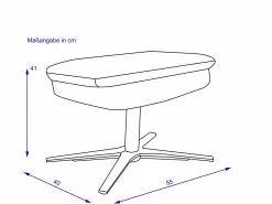 Outlet SYSTEMPOLSTER Hocker MALIA RELAX
