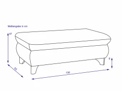 Sale SYSTEMPOLSTER Hocker XXL MARLA