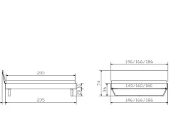 HASENA Holzbett ASTI