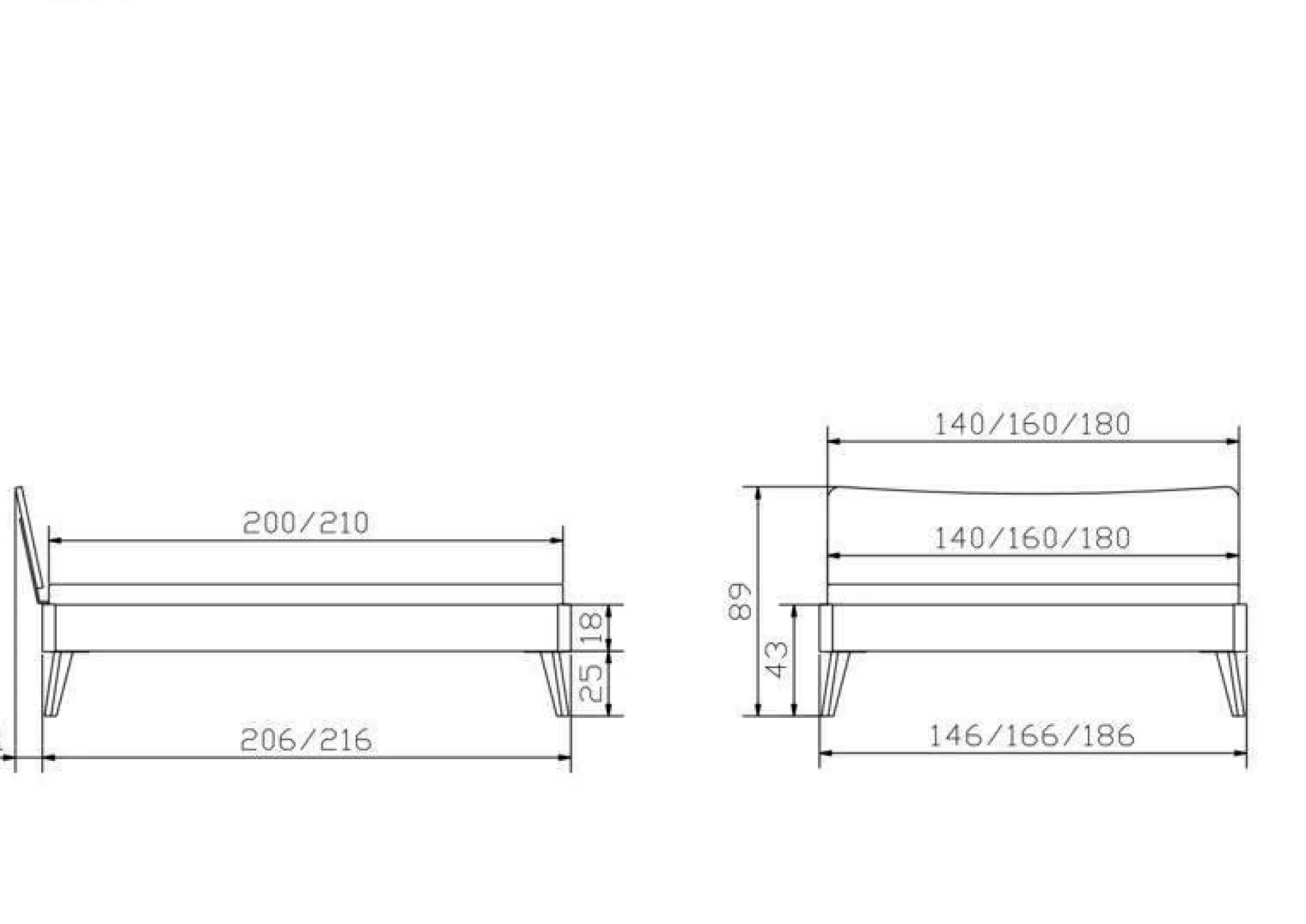 HASENA Holzbett CALUSO