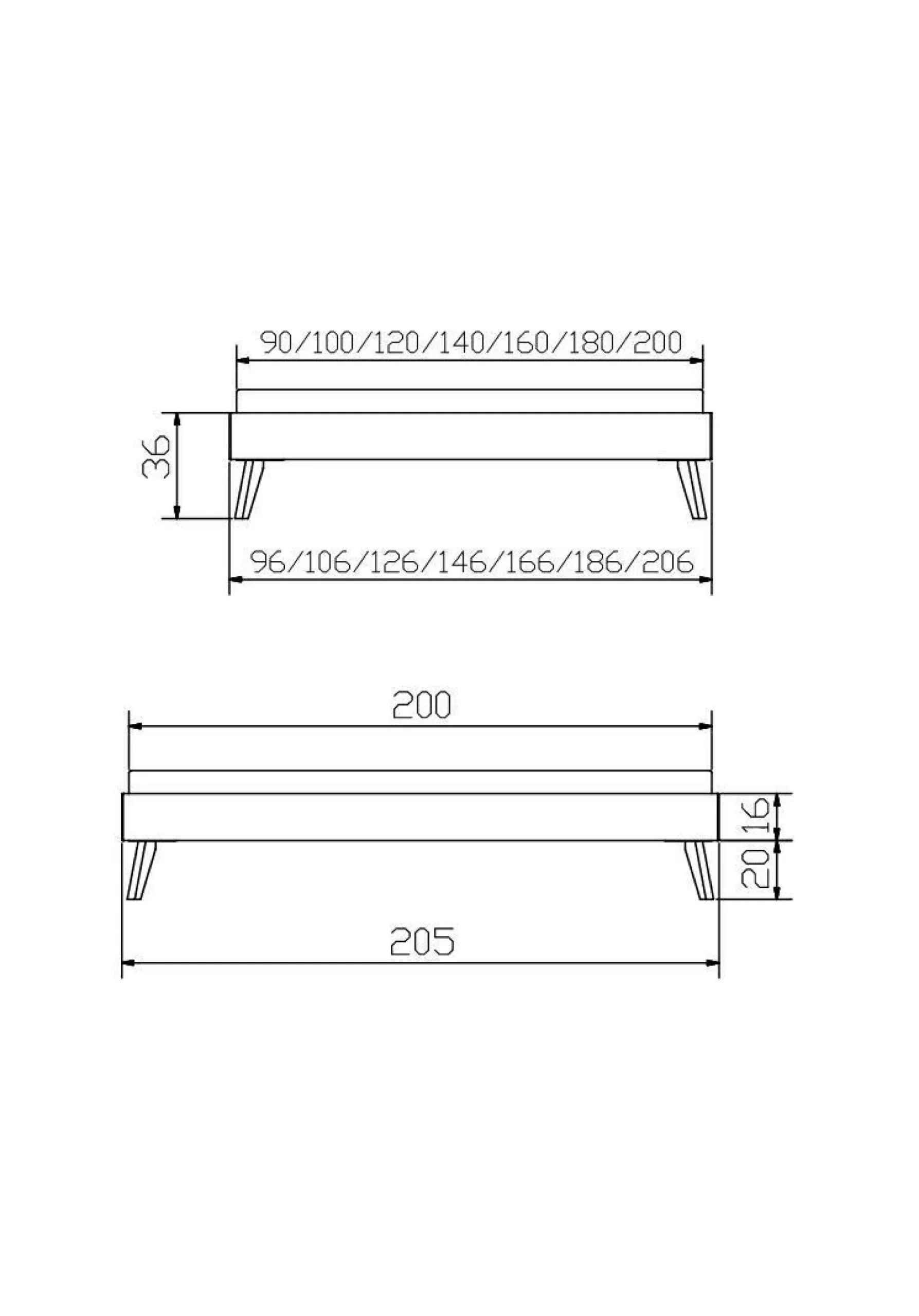 HASENA Holzbett CALVARI