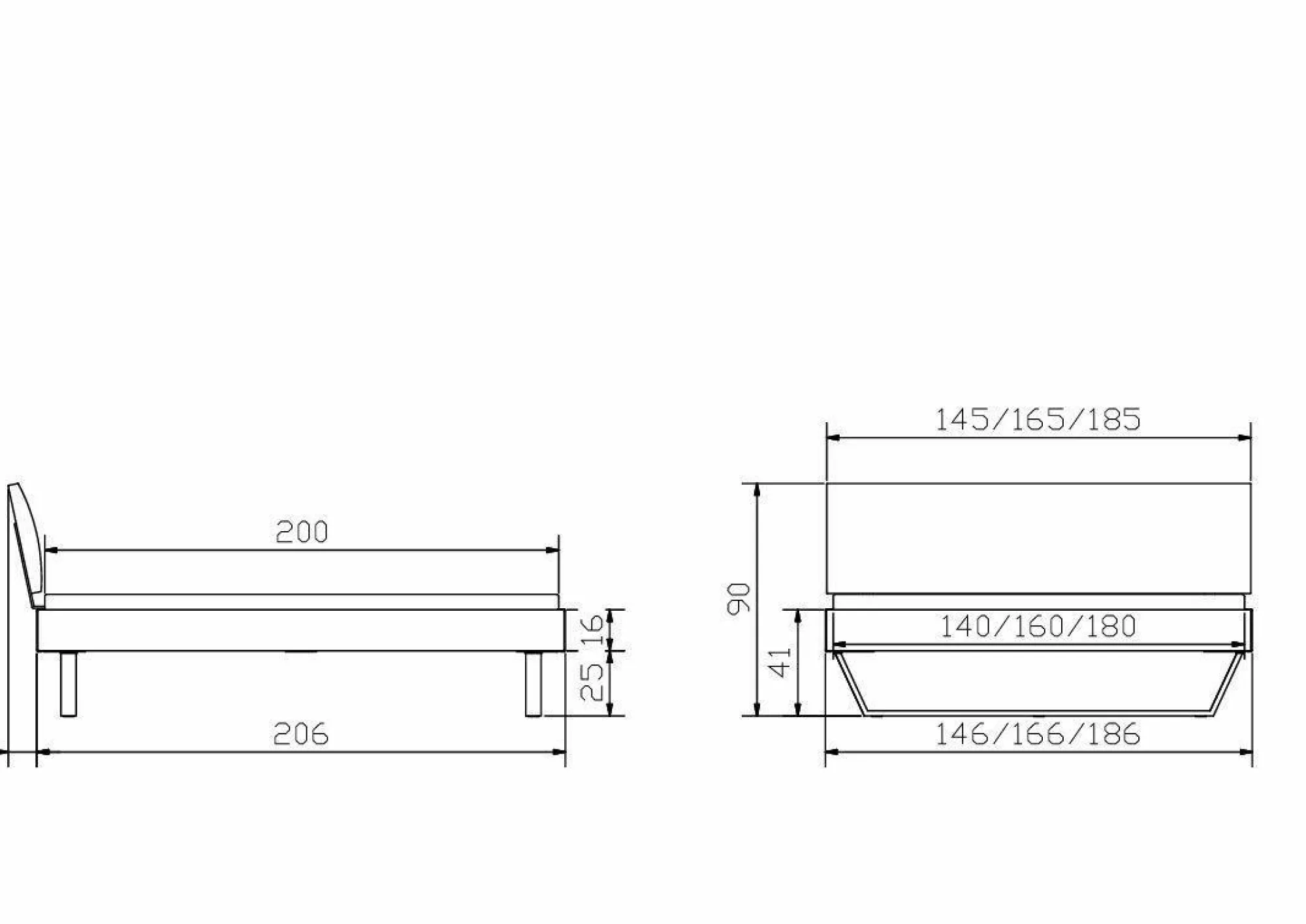 HASENA Holzbett CLYO