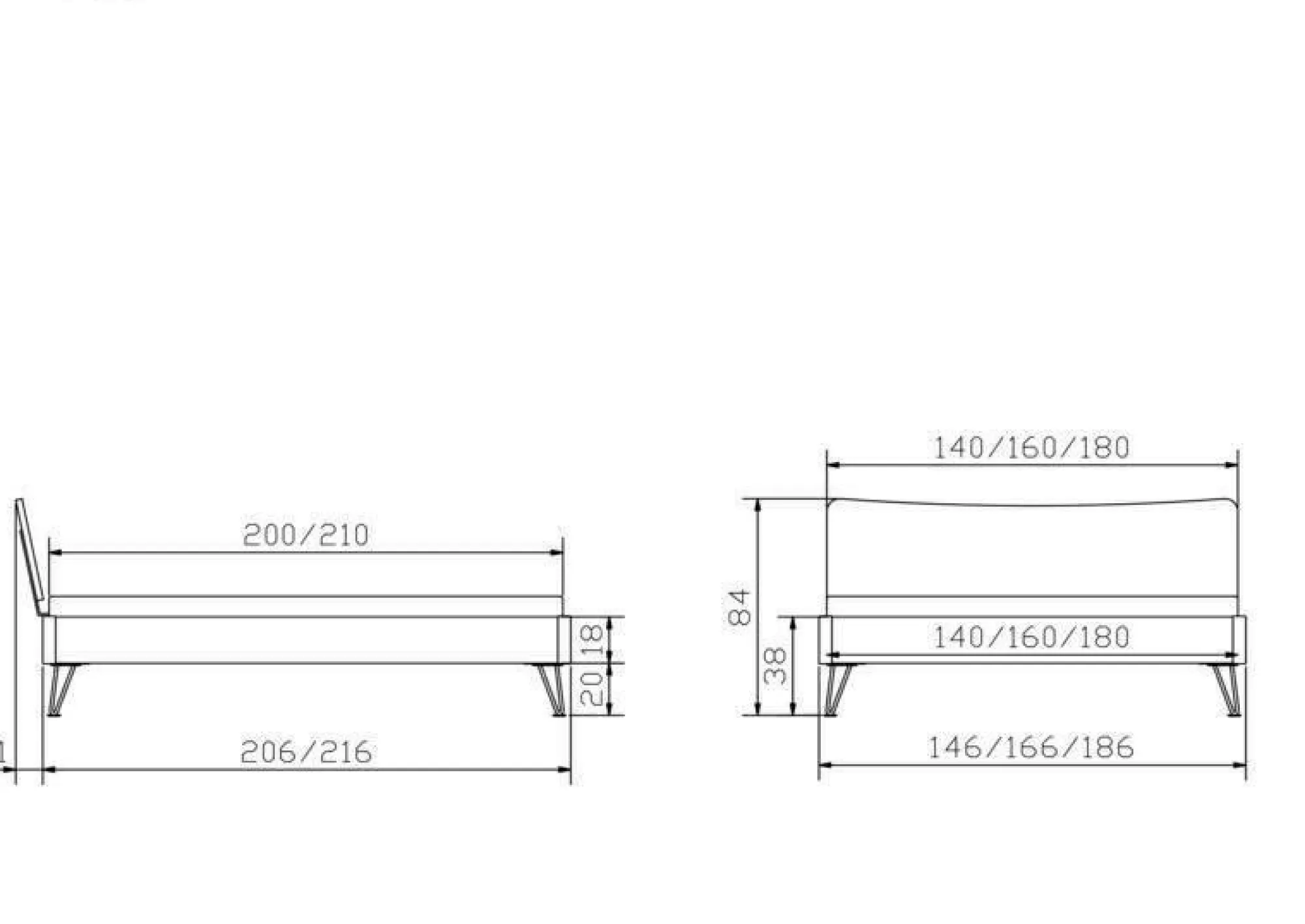 HASENA Holzbett LOCARNO