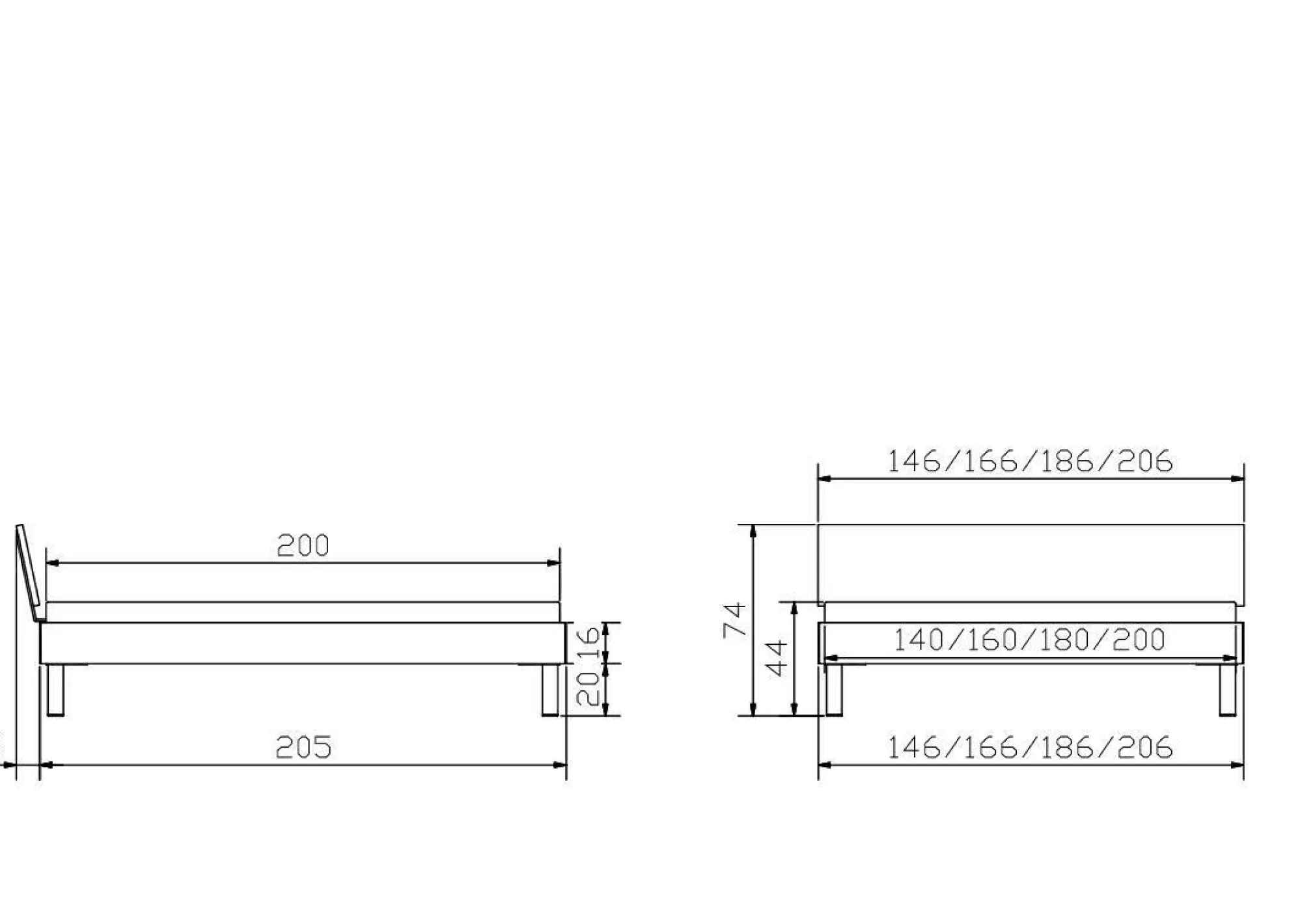 HASENA Holzbett LODI