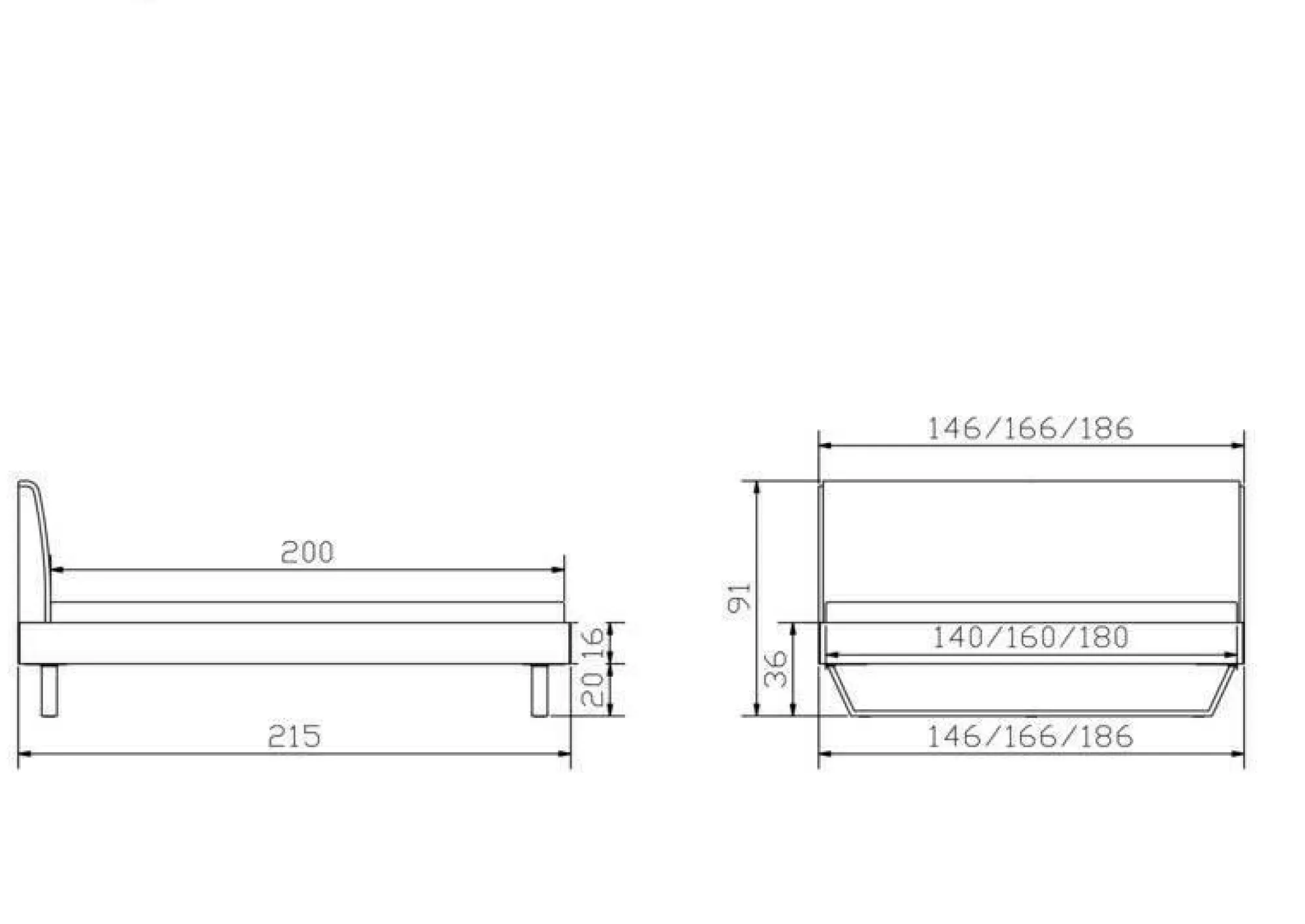 Outlet HASENA Holzbett PIETRO