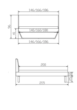 Hot HASENA Holzbett PIETRO
