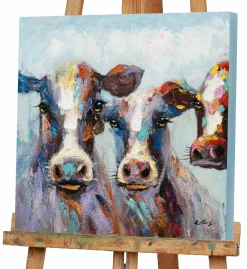 Sonstige Keilrahmenbild BUNTE KÜHE