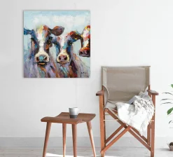 Sonstige Keilrahmenbild BUNTE KÜHE