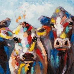 Sale Sonstige Keilrahmenbild BUNTE KÜHE