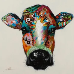 Sonstige Keilrahmenbild BUNTE KUH