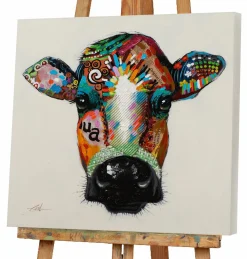 Sonstige Keilrahmenbild BUNTE KUH