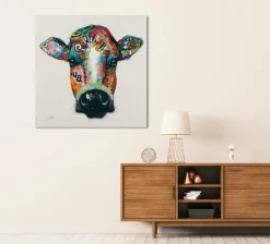 Sonstige Keilrahmenbild BUNTE KUH