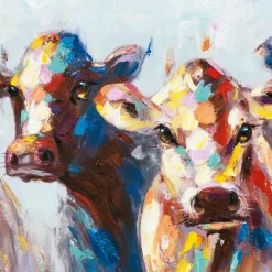 Sonstige Keilrahmenbild ERSTAUNTE KÜHE