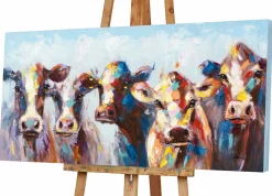 Sonstige Keilrahmenbild ERSTAUNTE KÜHE