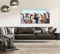 Sonstige Keilrahmenbild ERSTAUNTE KÜHE