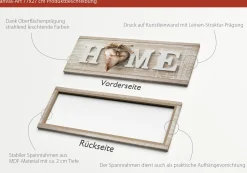 PRO ART Keilrahmenbild HOME