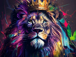 PRO ART Keilrahmenbild LION KING II