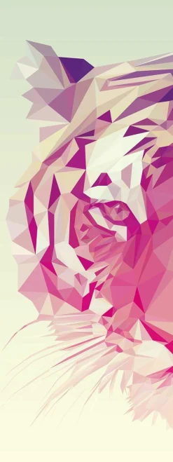 Hot PRO ART Keilrahmenbild POLYGONAL TIGER