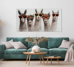 Sonstige Keilrahmenbild TRENDIGE LAMAS