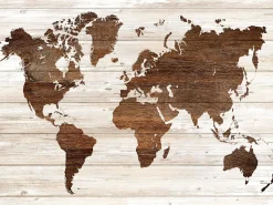 Sale PRO ART Keilrahmenbild WORLDMAP ON