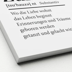 PRO ART Keilrahmenbild ZUHAUSE