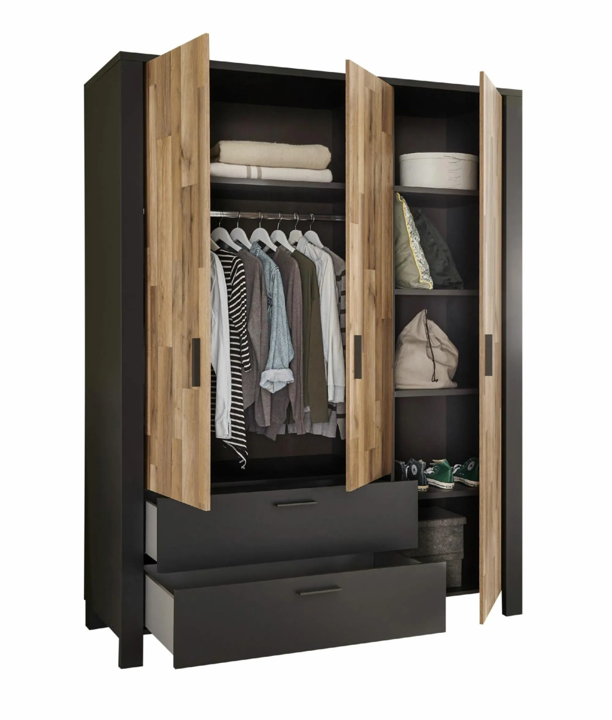 Discount HARPER Kleiderschrank BRAGA