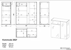 Outlet GERMANIA Kommode MESA