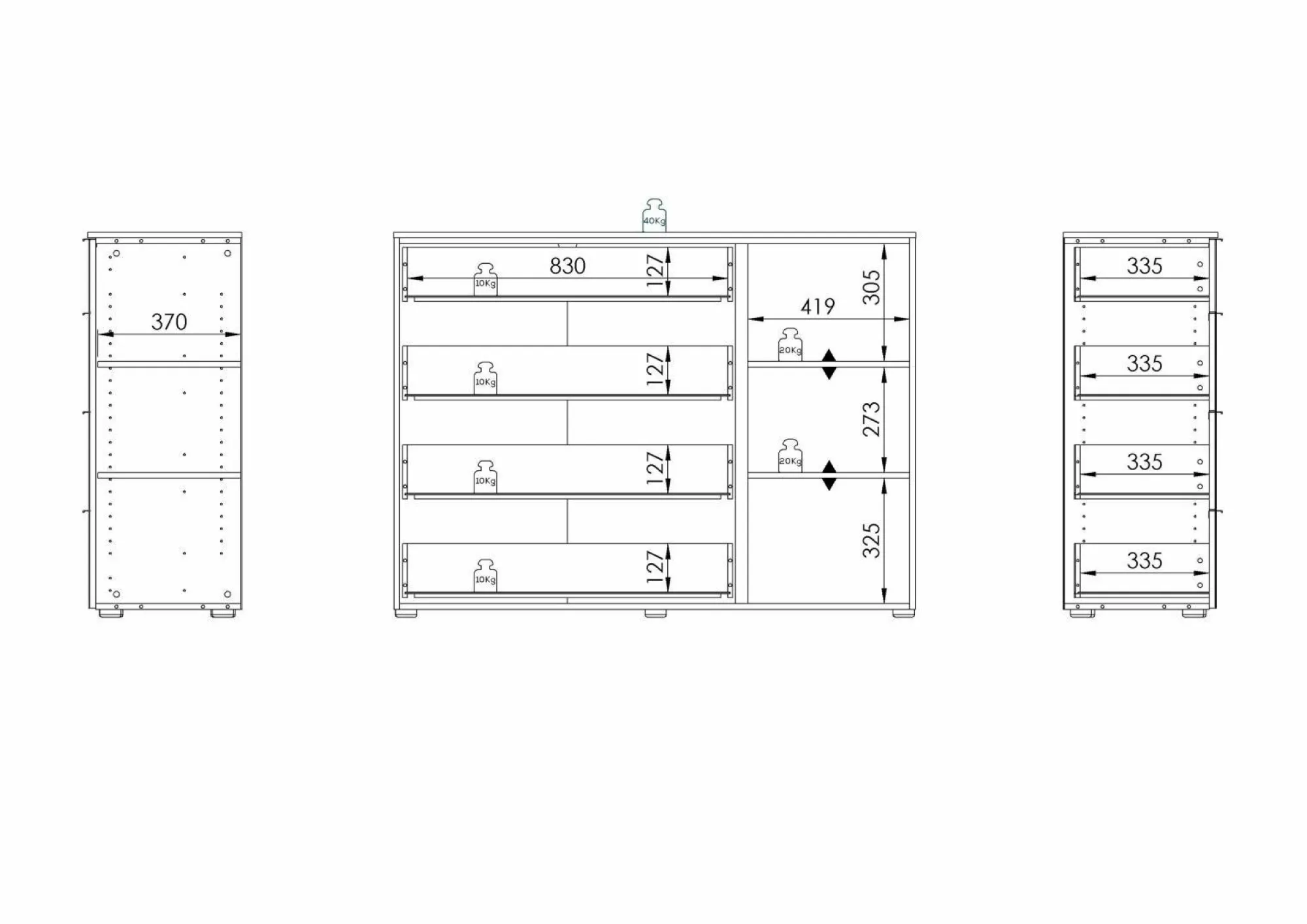 Sonstige Kommode TREND Wood