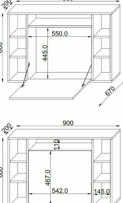 VCM Laptop-Tisch WANDILA