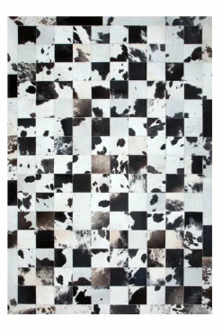 Sonstige Lederteppich Black/White