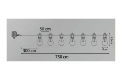 GLOBO Lighting Lichterkette LED NIRVANA